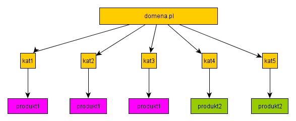 duplicate content - jeden produkt w kilku kategoriach