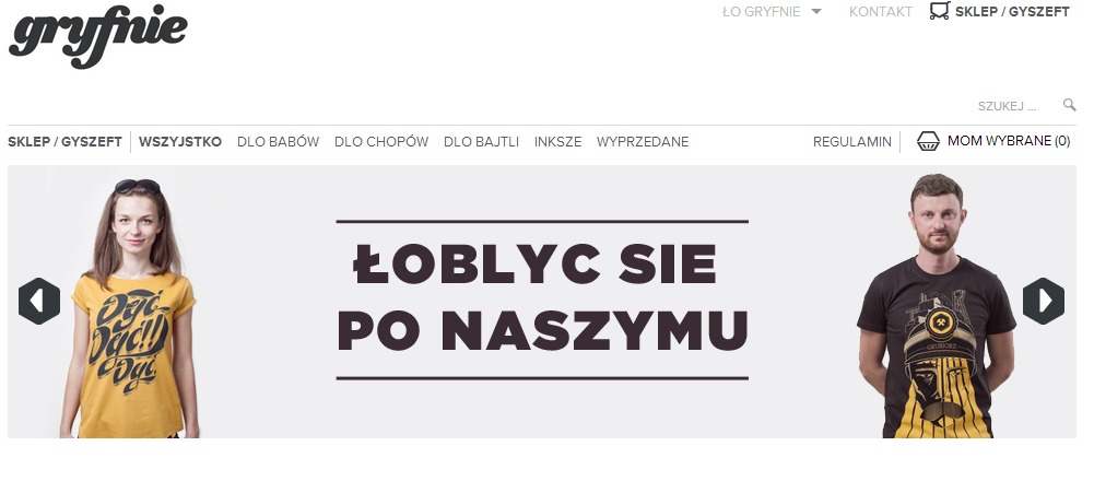 Strona główna strefy zakupów