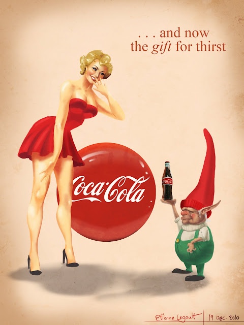 coca cola pinup girl - wizerunek firmy